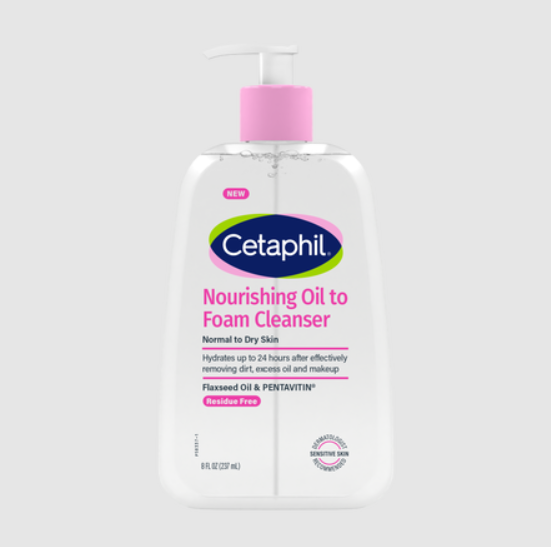 Cetaphil Nourishing Oil to Foam Cleanser