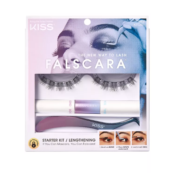 Kit de inicio de pestañas KISS Falscara - Mechones alargadores - 36 unidades